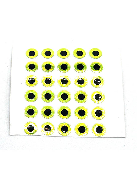 WTP Eye Stickers - Chartreuse EYES-XS-C