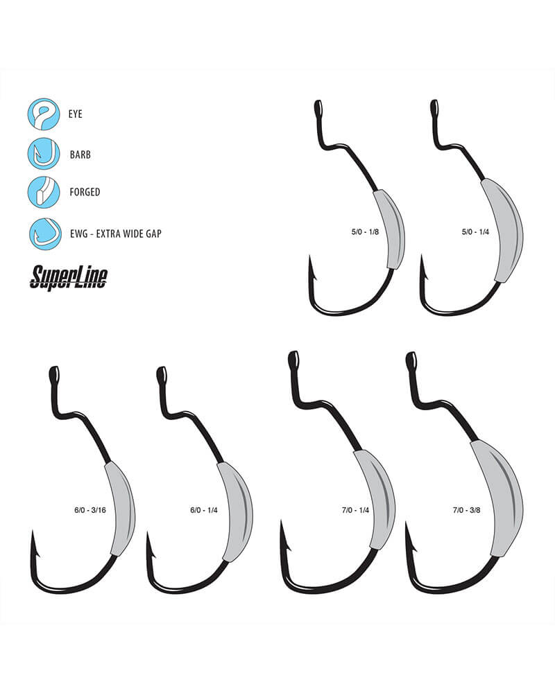 Gamakatsu Weighted Monster Hook 283415-1/4