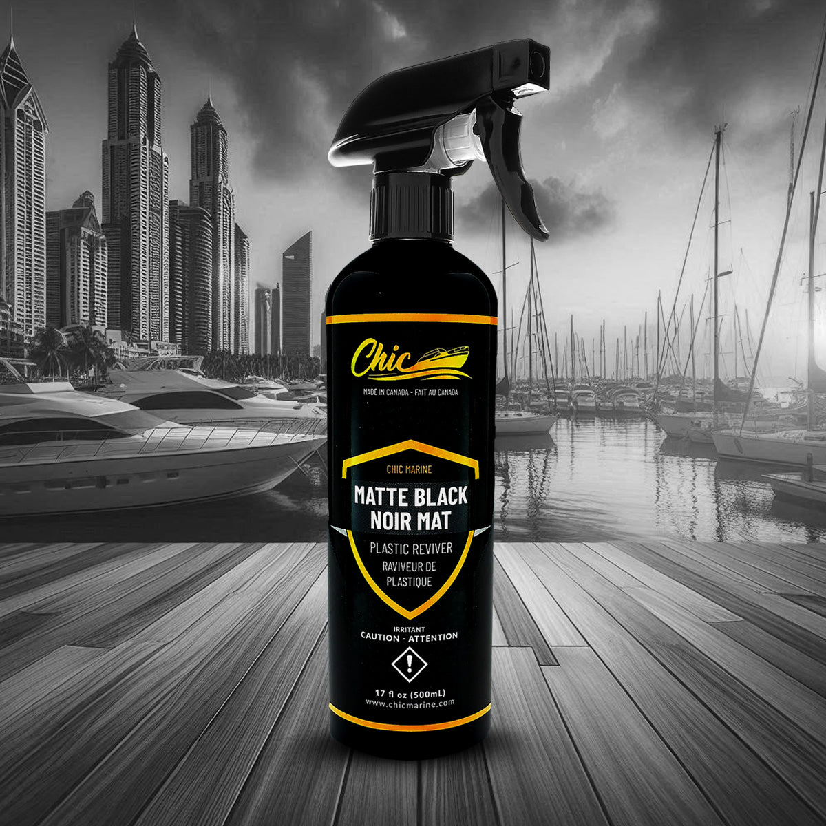 Chic Marine Black Matte Protector - Black