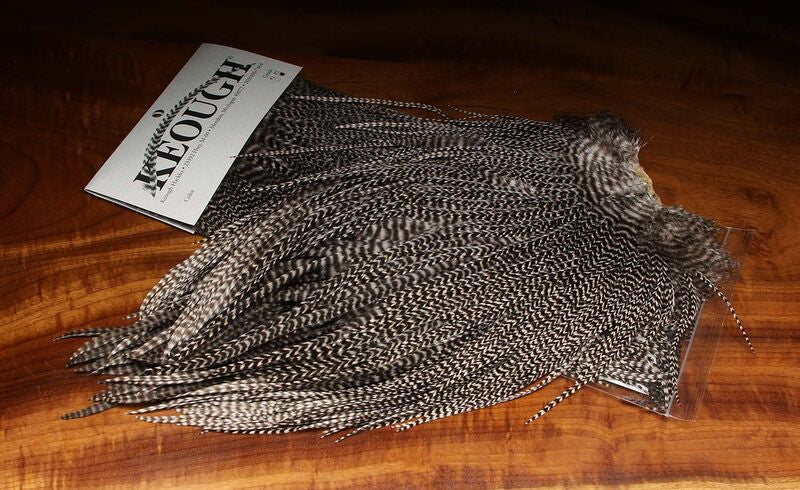 Hareline Grade #2 Keough Grizzly Saddle #242 Natural | Harbour Chandler