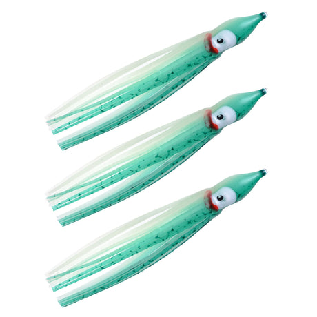 Danielson Squid Bait SQD453117 4.5 in 3-Pack - Glow/Green