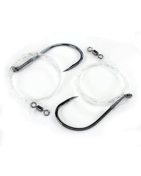 Gamakatsu Striper Rig w/Octopus Hooks NS Black 305414-40 - 5/0 - 2 Pack