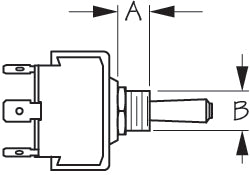 Seadog - Light Tip Toggle Switch 420121-1 - SPST Mom. On/Off