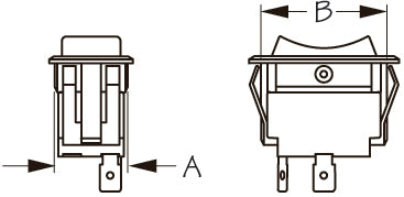 Seadog - Large Rocker Switch Stamped Brass/Injection Molded Nylon 420241-1 - SPDT Mom. On/Off/Mom. On
