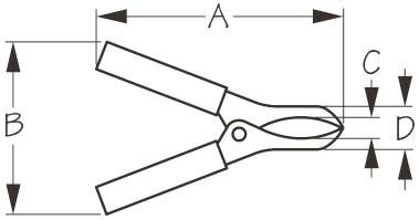 Seadog 426460 - Battery Clips Stamped Nickel Plated Steel 426460-1
