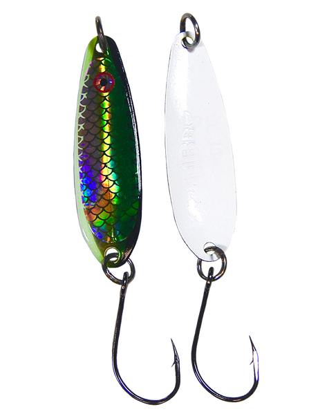 Gibbs Delta G Force Spoon - Glow Back Green Herring Aid 33228 - 3"