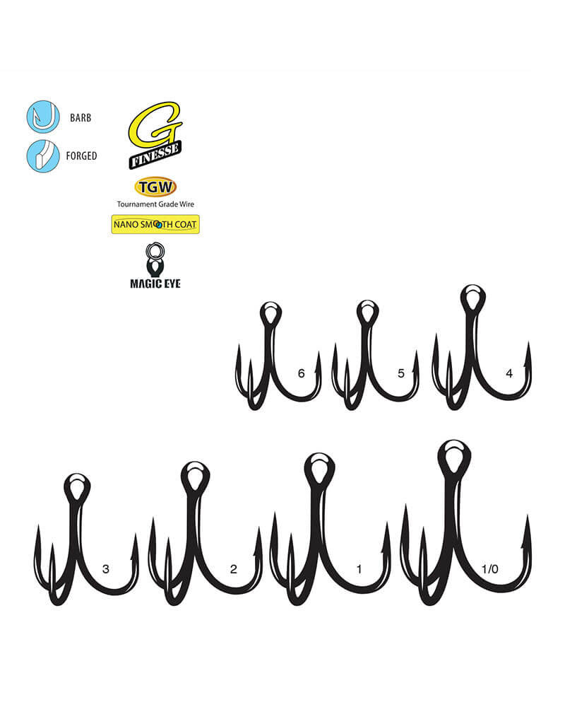 Gamakatsu G Finesse TGW Treble Medium Heavy 347209