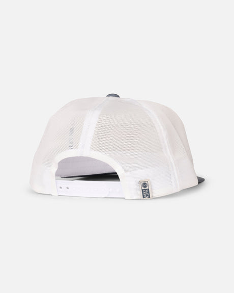Back view of the Bait Shop Trucker - Off White.