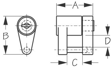 Seadog - COUPLER LOCK - TWO PIECE Brass Plated Zinc 751030-1