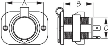 Seadog Deluxe Power Socket 426120-1
