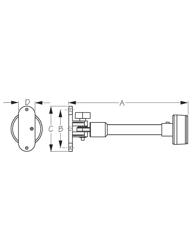 Seadog LED Fold Down All Around Pontoon Light 400023-1