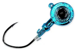 Gamakatsu MaxEye Jig Pill Head - Chrome Blue Sparkle Gamakatsu