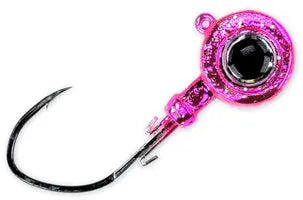 Gamakatsu MaxEye Jig Pill Head - Chrome Pink Sparkle Gamakatsu