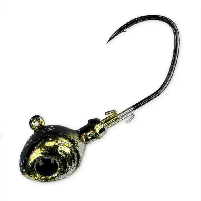 Gamakatsu MaxEye Jig Swim Head - Chrome Perch Sparkle Gamakatsu