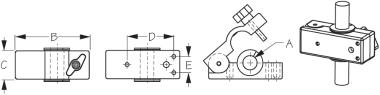 Seadog Removeable Round Rail Mount Clamps 327199-1