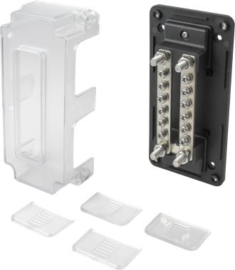 Seadog Dual Bus Bar with Cover - 12 Terminal