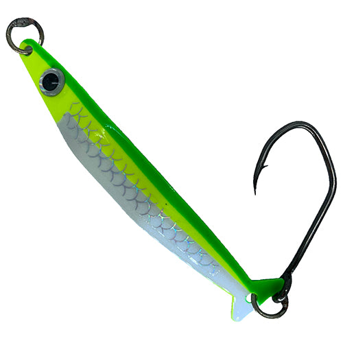 Silver Horde Coho Killer - White Lightning Yellow Tail UV 4441-000-669