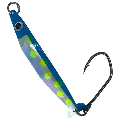 Silver Horde Silver Knight Coho Killer - Blue Chartreuse Dots UV 4441-000-835