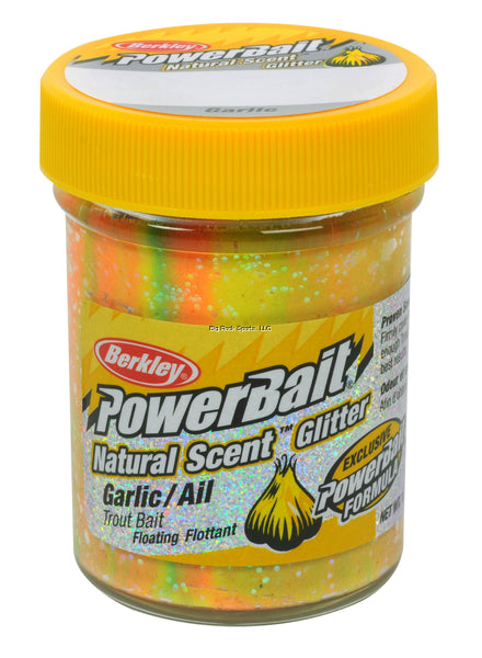 Berkley PowerBait Glitter Trout Bait Garlic Scent Rainbow
