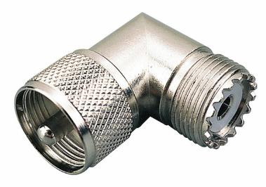 Seadog - UHF RIGHT ANGLE CABLE CONNECTOR Nickel Plated Brass 329955-1
