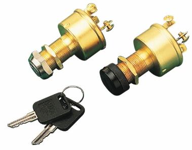 Seadog 420350 - Three Position Ignition Switch Stamped Brass 420350-1
