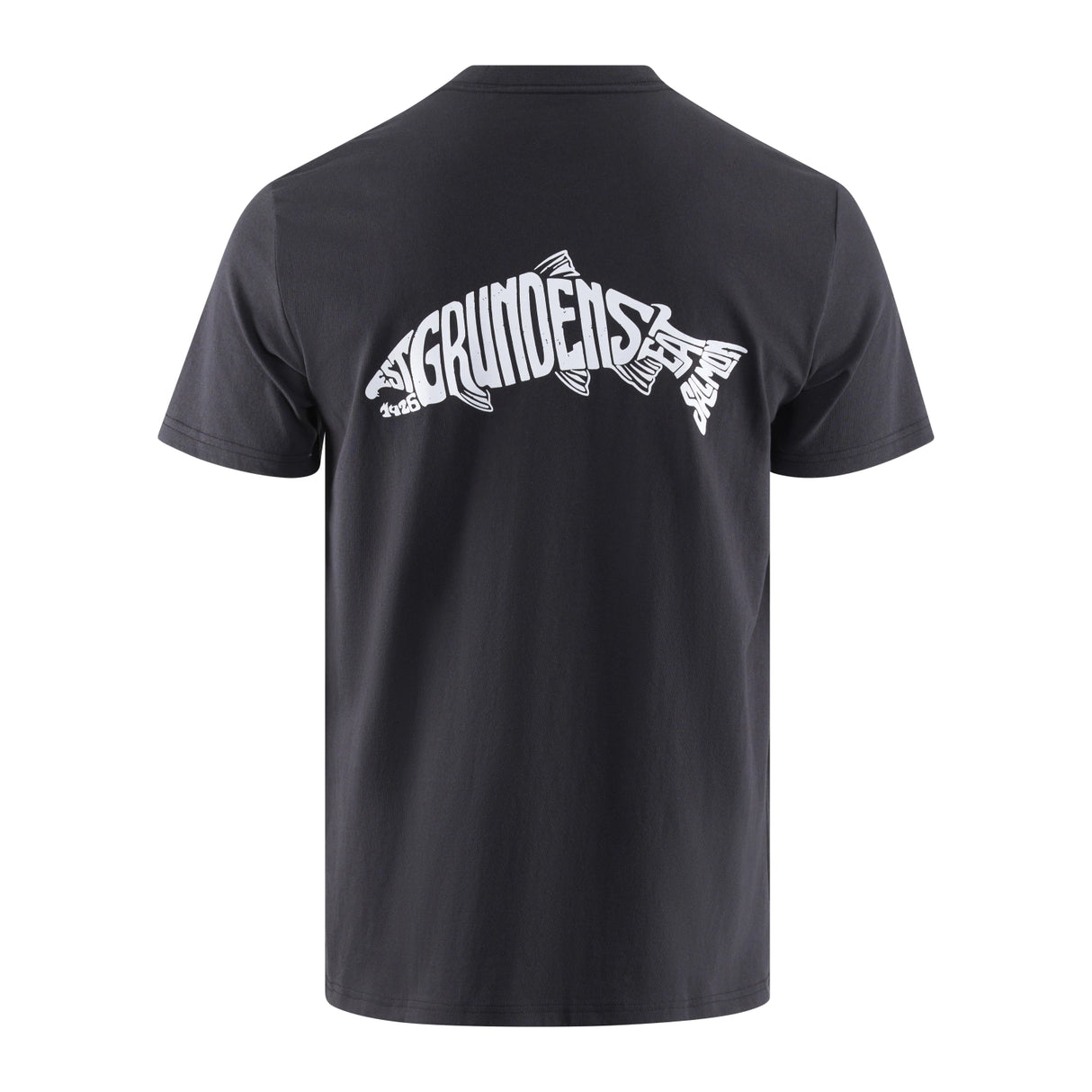 Grundéns Eat Your Words HD Pocket Tee Black Salmon Graphic