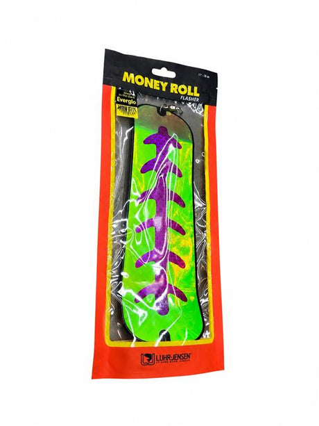 Luhr Jensen Money Roll Flasher - Nuclear Carbon Glow
