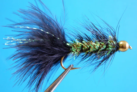 Dragonfly Bead Head Wooly Bugger Black/Olive #10
