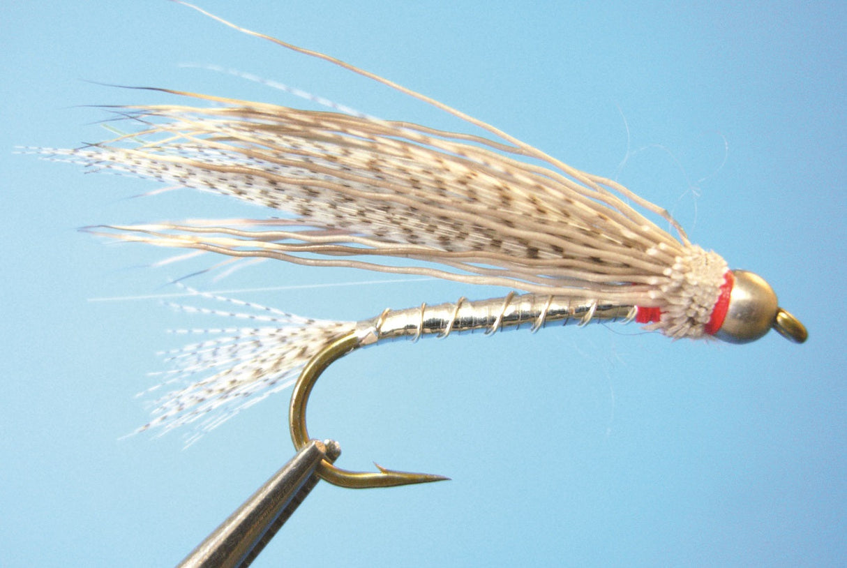 Dragonfly Bead Head Rolled Muddler Silver #8