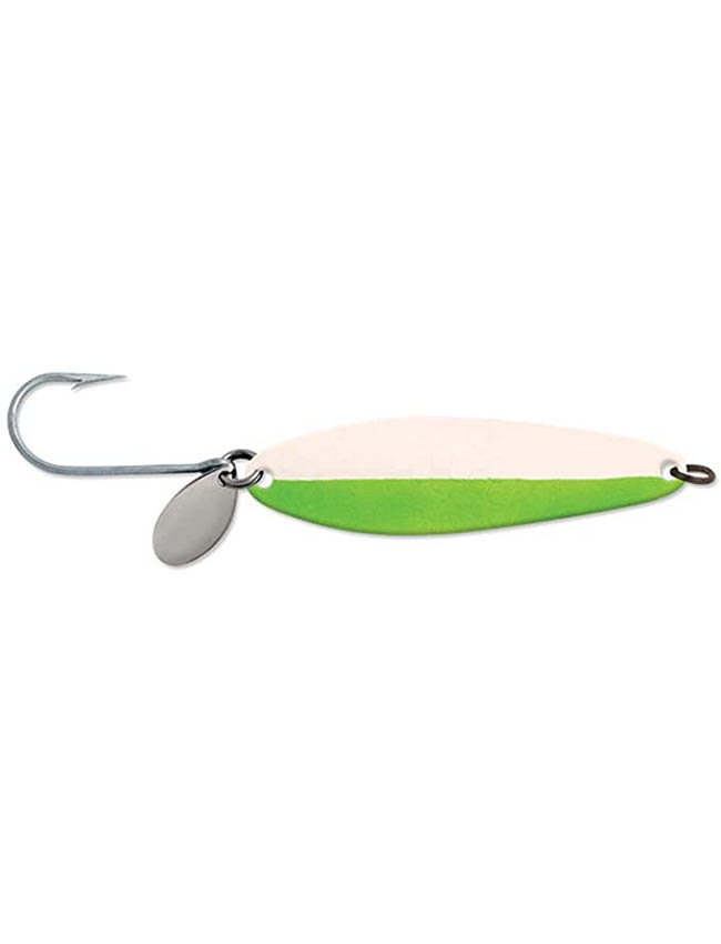 Luhr Jensen Coyote Spoon - Silver Glow Florescent Green 5841-040-0780 - 4