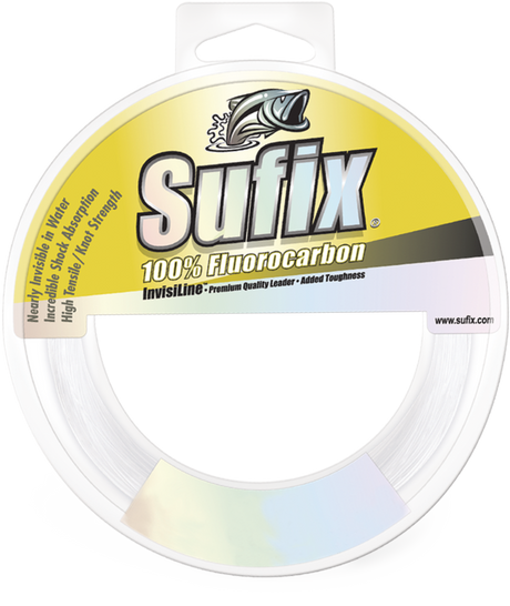 Sufix 100% Fluorocarbon Invisiline Leaders - 33 Yd. Spools - 30 LB