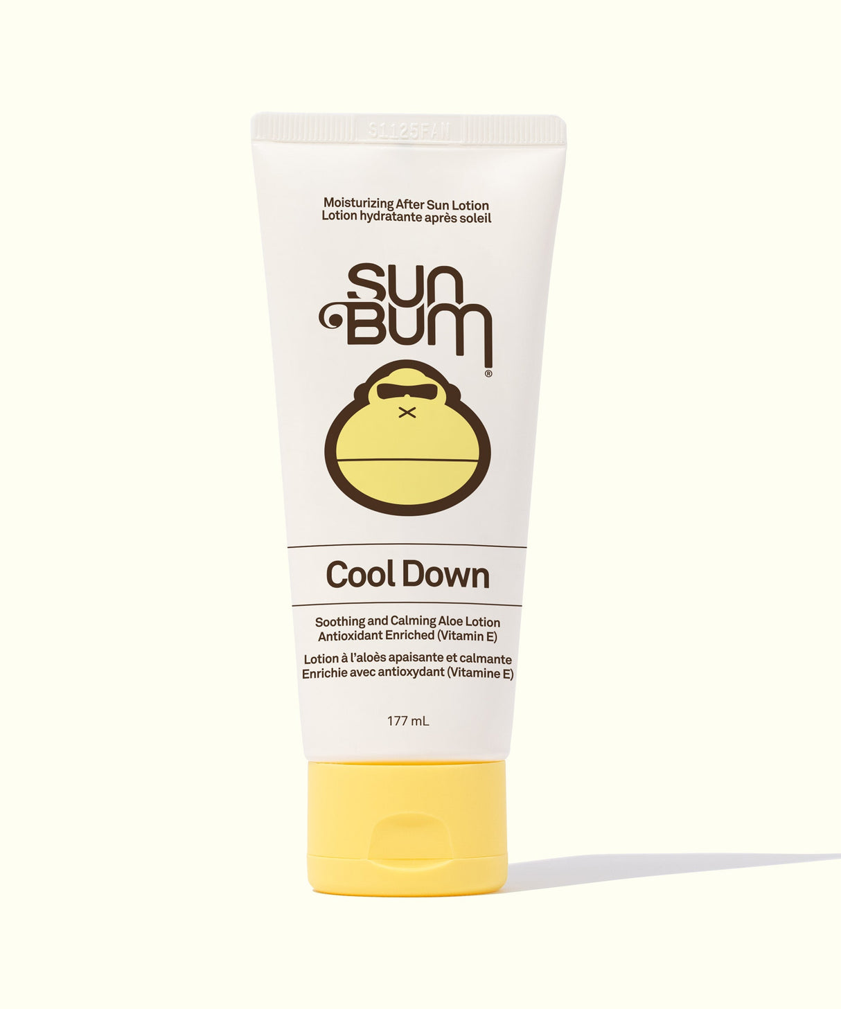 Sun Bum Cool Down lotion tube on a white background