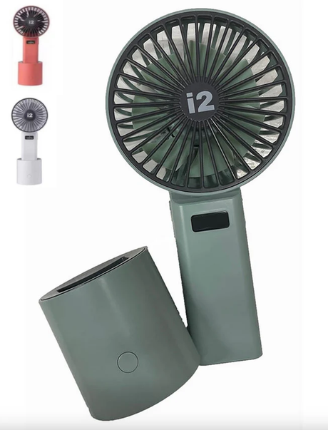 I2 5 Speed Handheld Fan With Tilt, Oscillation - Rose