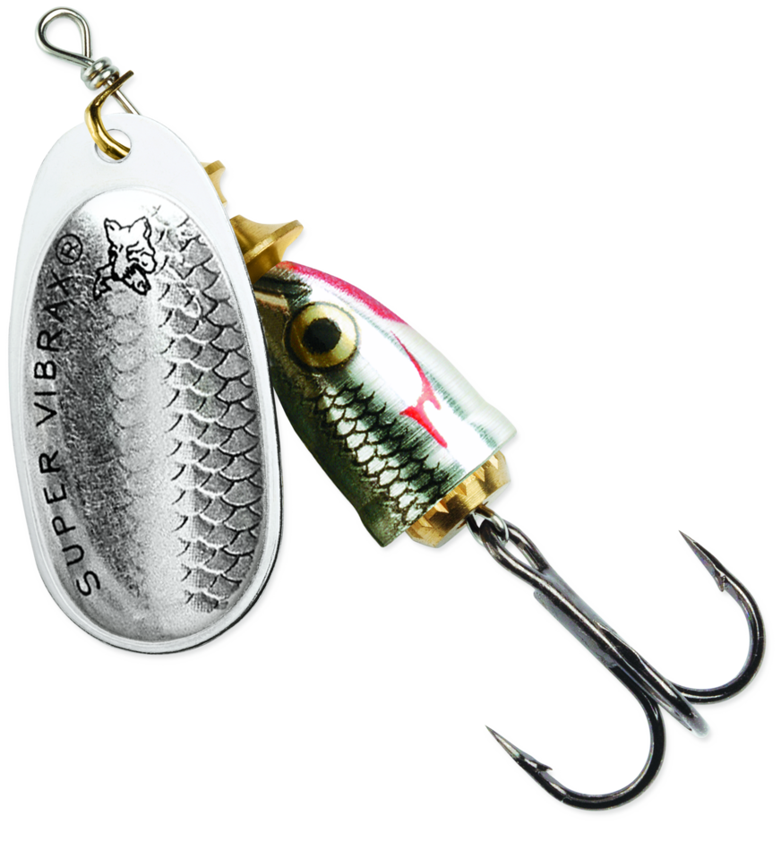 Blue Fox Classic Vibrax Wildeye Shiner Inline Spinner - Silver Shiner, Size 0, 7/64oz