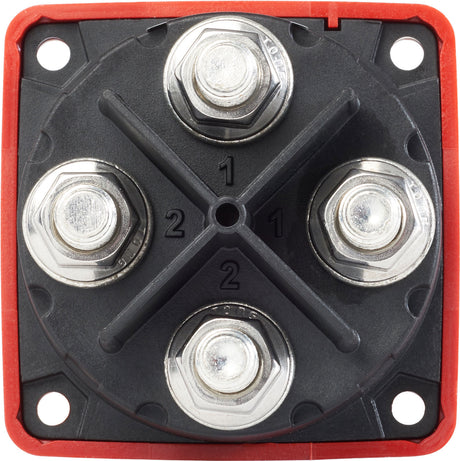 Blue Sea m-Series Mini Dual Circuit Plus Battery Switch - Red 6011