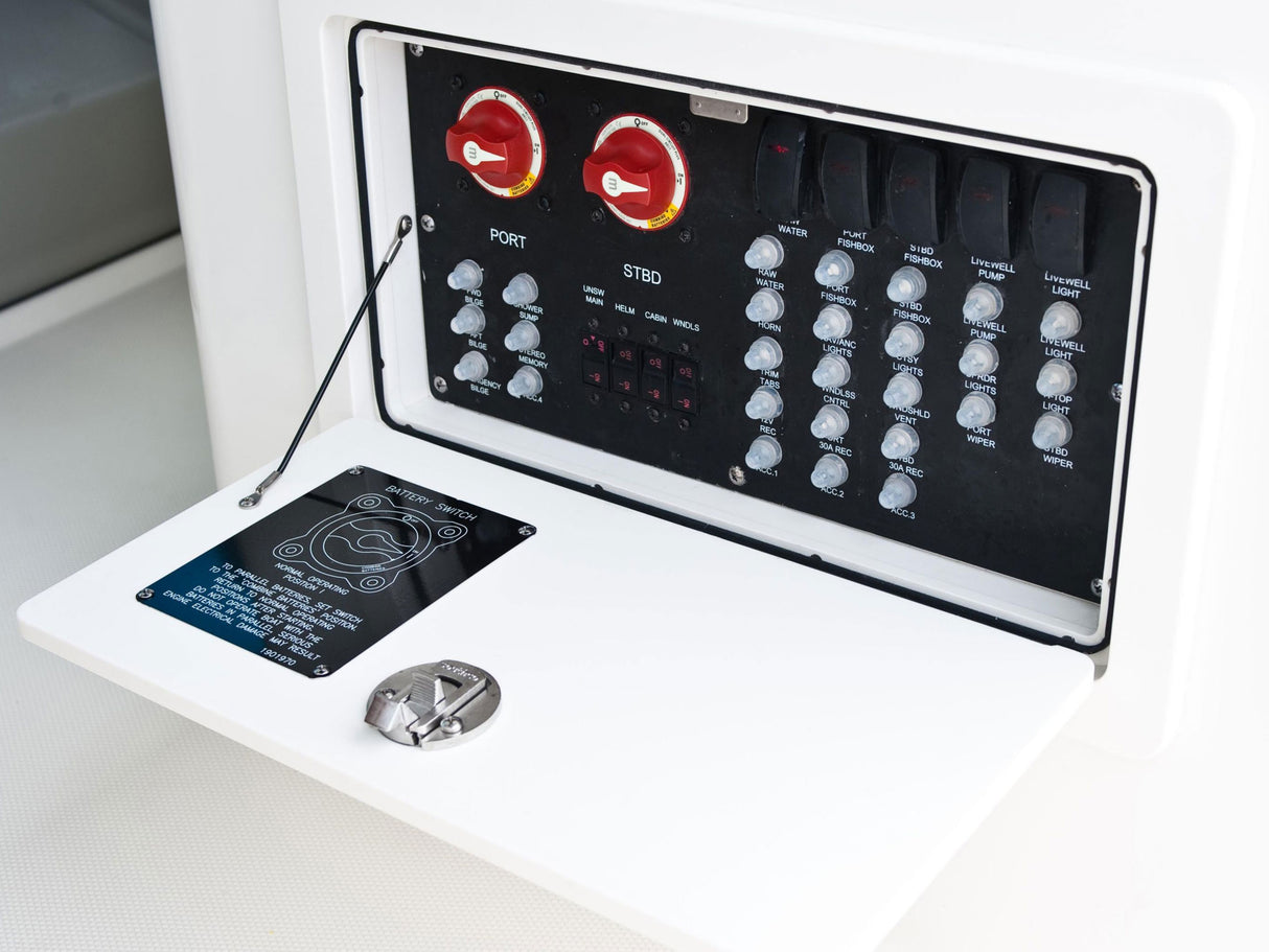 Blue Sea m-Series Mini Dual Circuit Plus Battery Switch - Red 6011