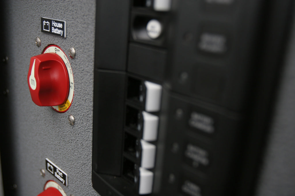 Blue Sea m-Series Mini Dual Circuit Plus Battery Switch - Red 6011