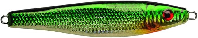 P-Line Halibut Drop Jig Glow Belly - Chrome/Green