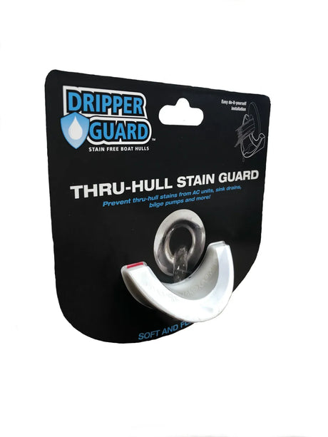 Dripper Guard Thru-Hull Guard - White, Large, Up To 2-5/8"