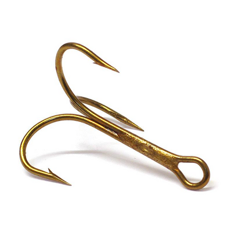 Mustad 3551 Treble Hooks - Bronze