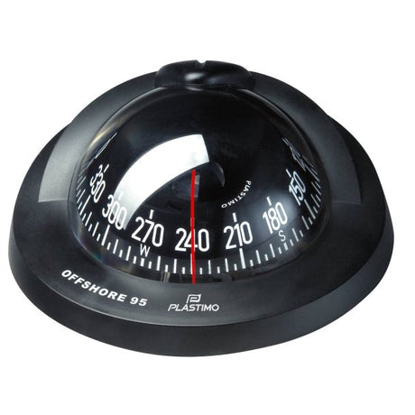 Plastimo #65733 Offshore 95 Compass, Flush Mount, Black 65733