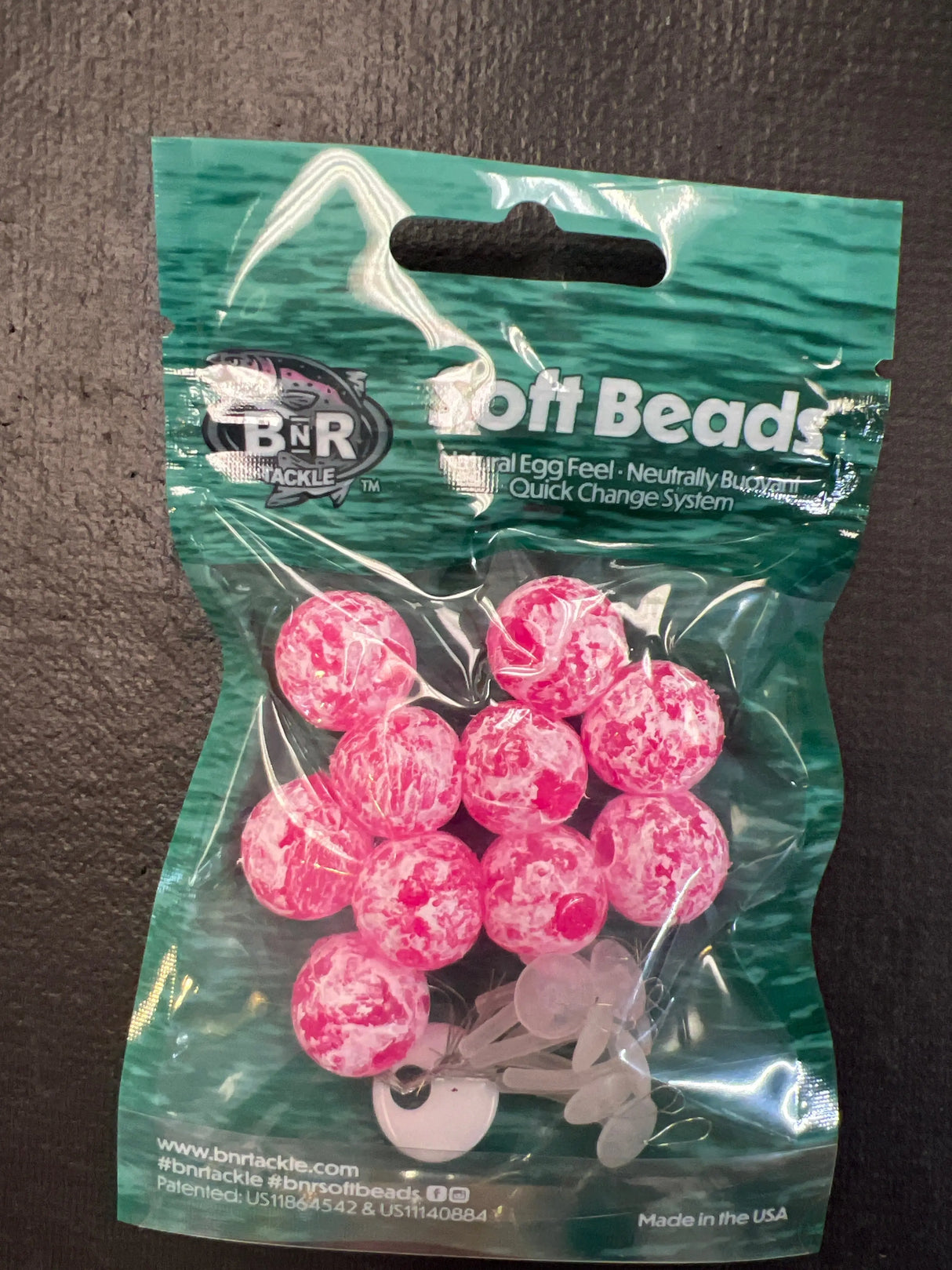 BnR Tackle Soft Beads - Mottled Cerise