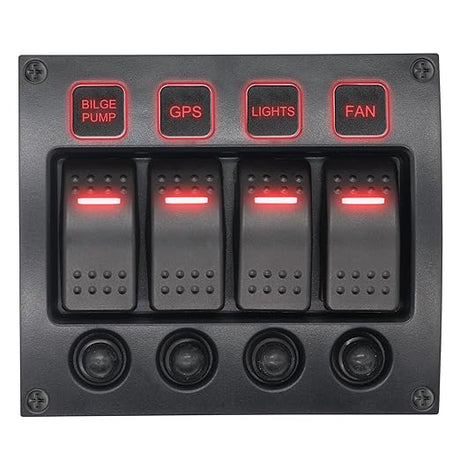 33-495 AWA 4-Gang Switch Panel 10324 33-495