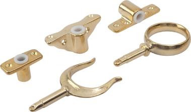 Seadog - Oarlock & Socket Cast Brass/Polyethylene (pair) 580570-1 - Ribbed 2"