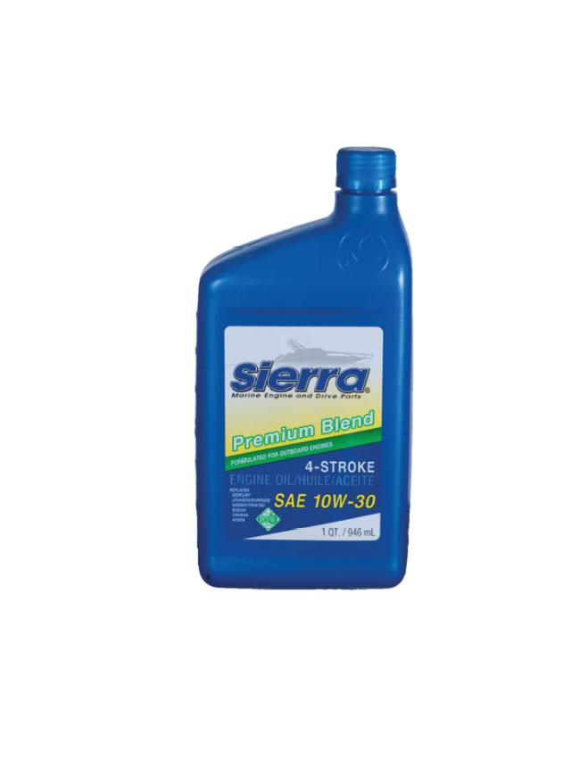 Sierra 4-Stroke 10W30 Premium Blend Marine Outboard Oil - Gallon
