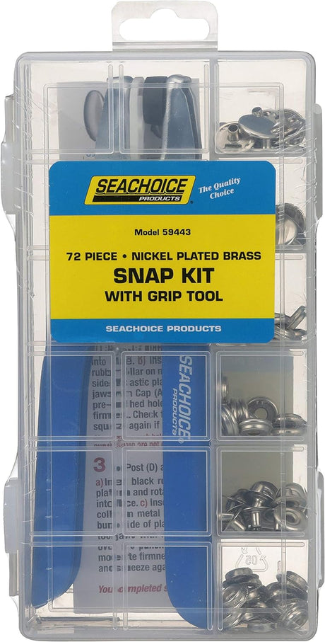 Seachoice #50-59443 72-Piece Canvas Snap Kit with Tool 59443