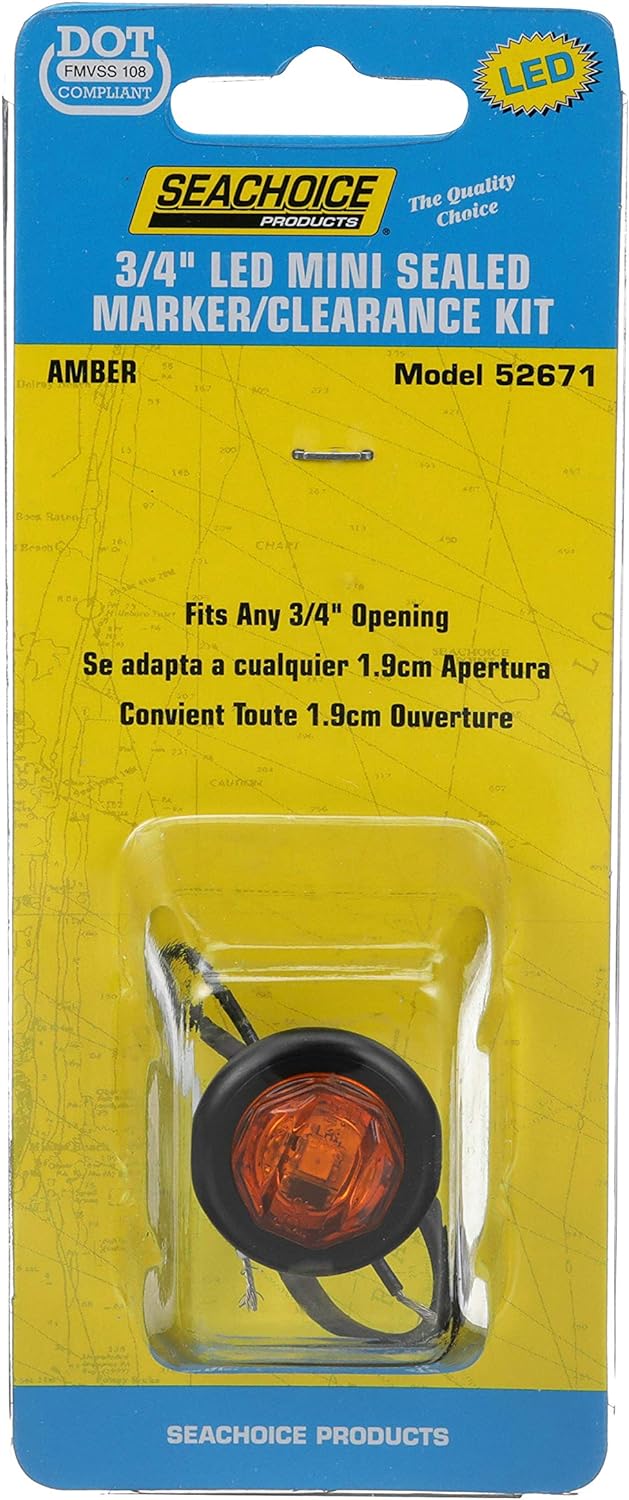 Seachoice 52671 0.74-Inch Mini Sealed Marker/Clearance Kit 52671