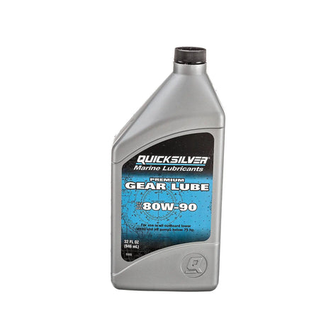 QUICKSILVER 80W-90 Premium Gear Lube - 32oz 858058QC1