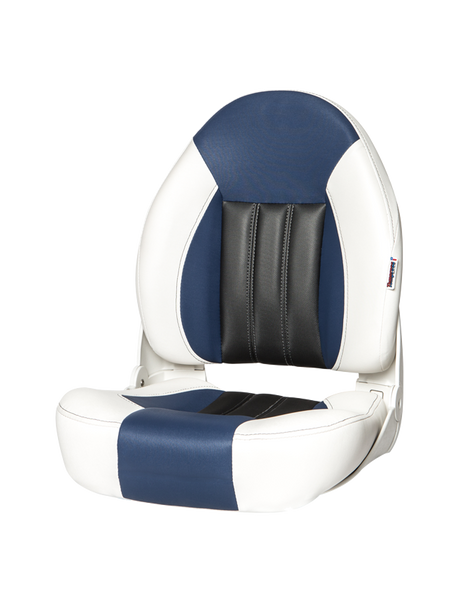 Tempress Probax High-Back Navistyle Boat Seat 68455 - 68455 White/Blue/Carbon