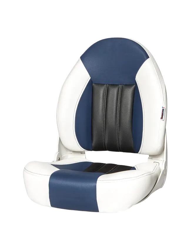 Tempress Probax High-Back Navistyle Boat Seat 68455 - 68455 White/Blue/Carbon